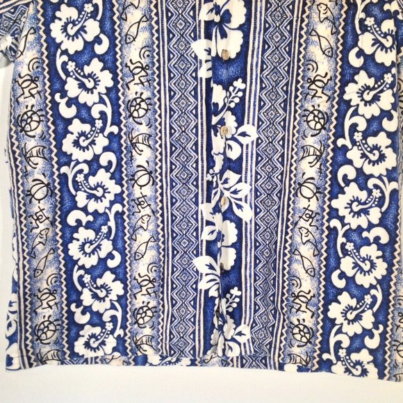 Vintage Pride of Hawaii Shirt Mens Large Barkcloth - Picture 3 of 5